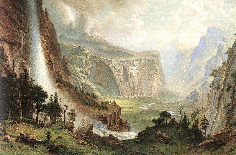 Albert Bierstadt The Domes of the Yosemites Norge oil painting art
